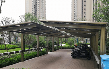 小區電動車充電樁車棚