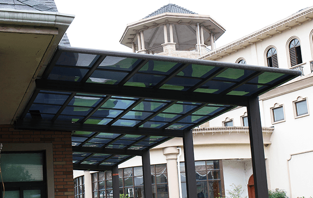 車(chē)庫(kù)雨棚圖片大全