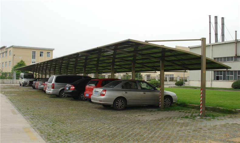 關(guān)于汽車停車棚對太陽能板的承重說明