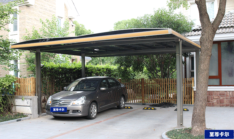 汽車棚廠家分享鋁合金車棚圖片案例，愛車要這樣保護