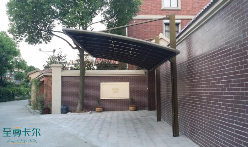 小區內可以裝車棚嗎？停車棚圖片效果圖？