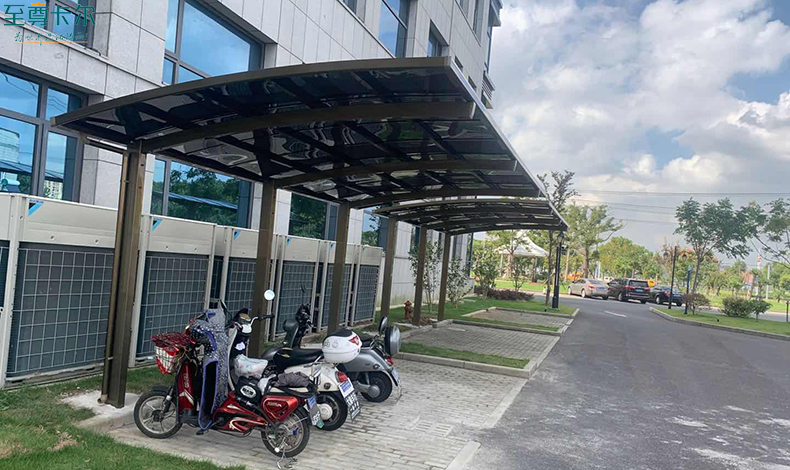 電動(dòng)自行車充電棚？電動(dòng)停車棚圖片？